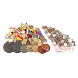 Lot various coins, medals and tokens
