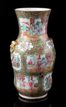 Porcelain Cantonese vase, 19th