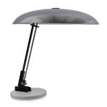 Adjustable desk lamp with aluminium shade