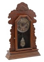 Clock can be used both standing and hanging, in walnut case