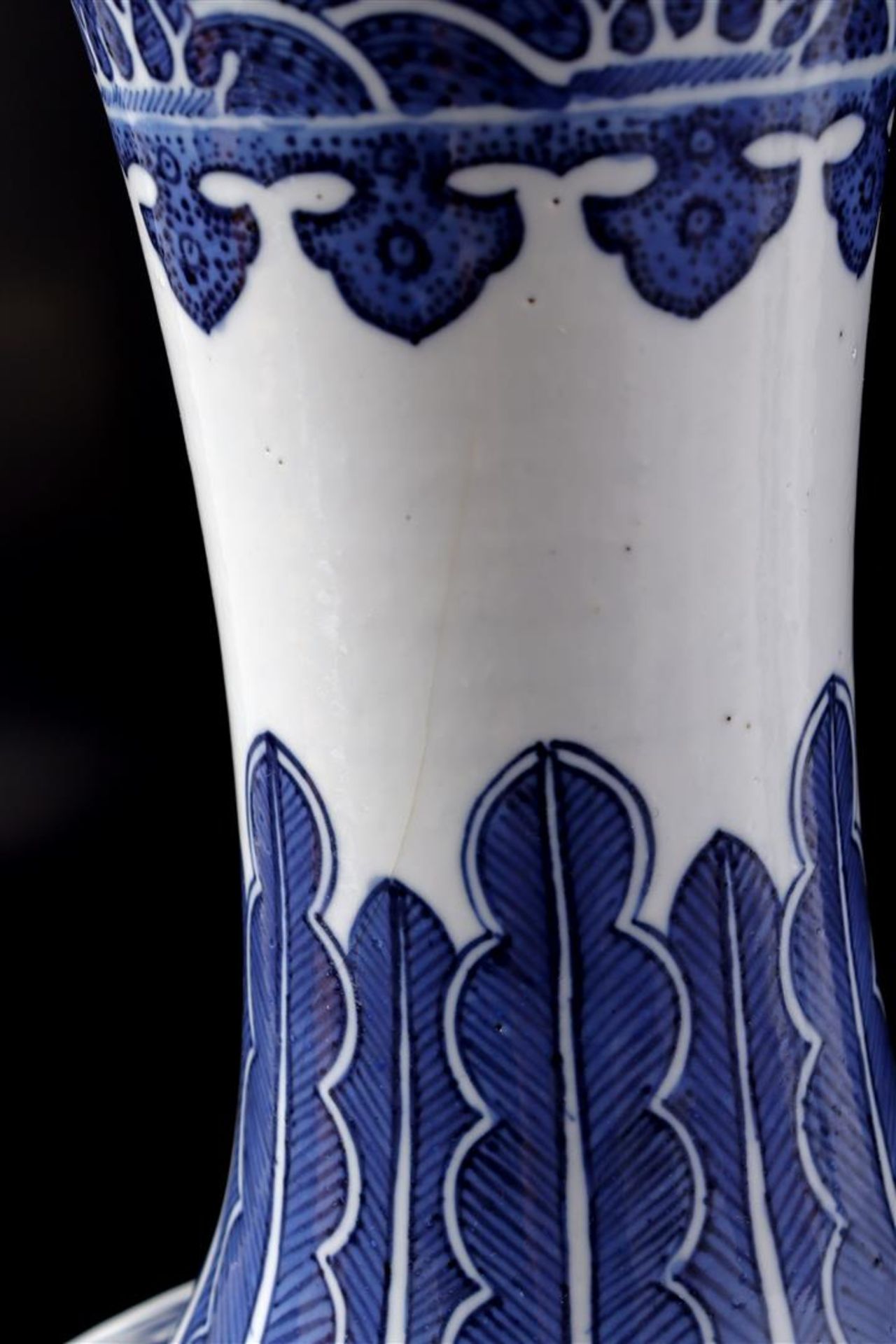 Porcelain Ming style baluster vase - Bild 5 aus 10