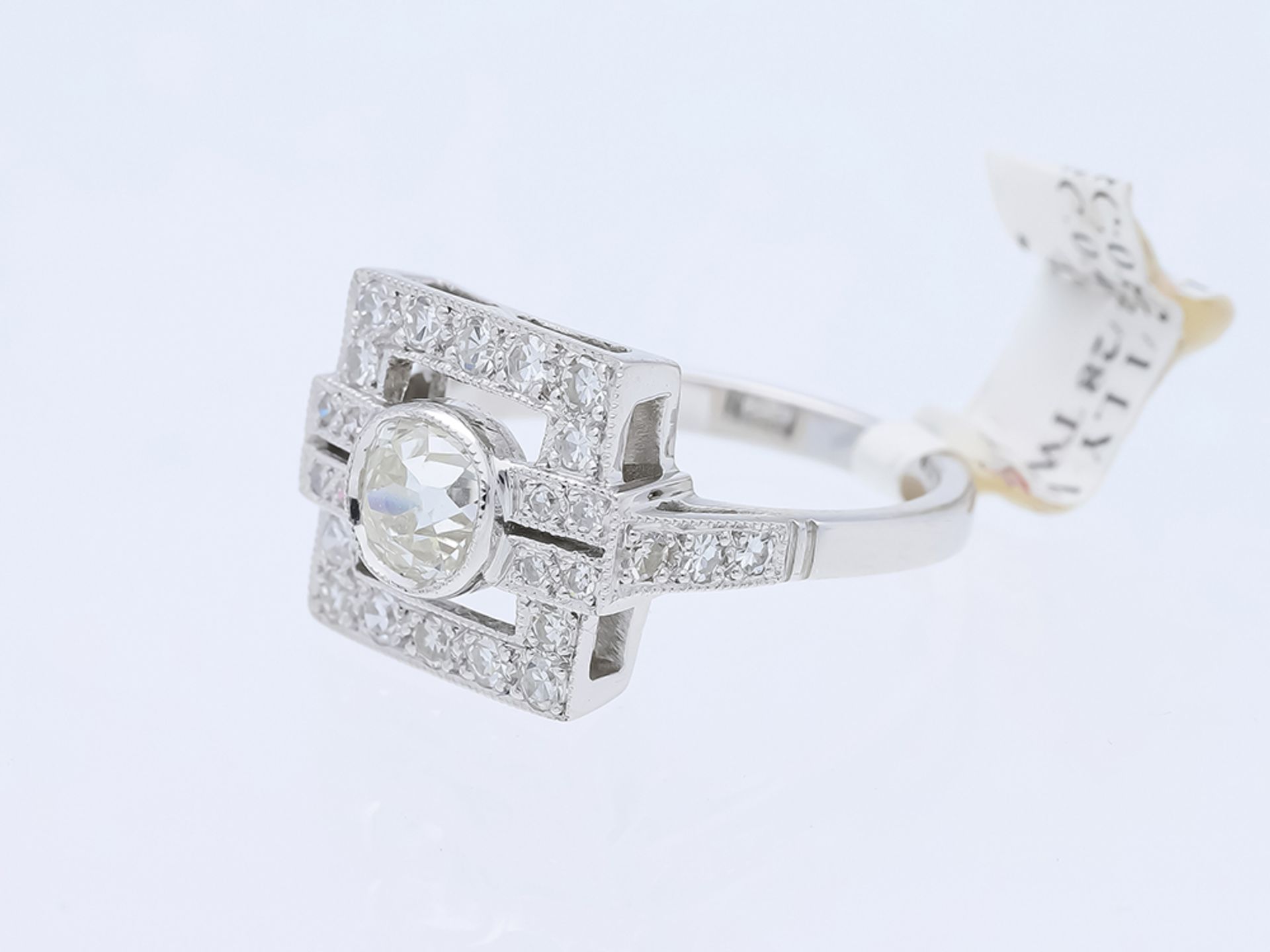 Ring in 750 white gold with 29 diamonds - Image 2 of 6