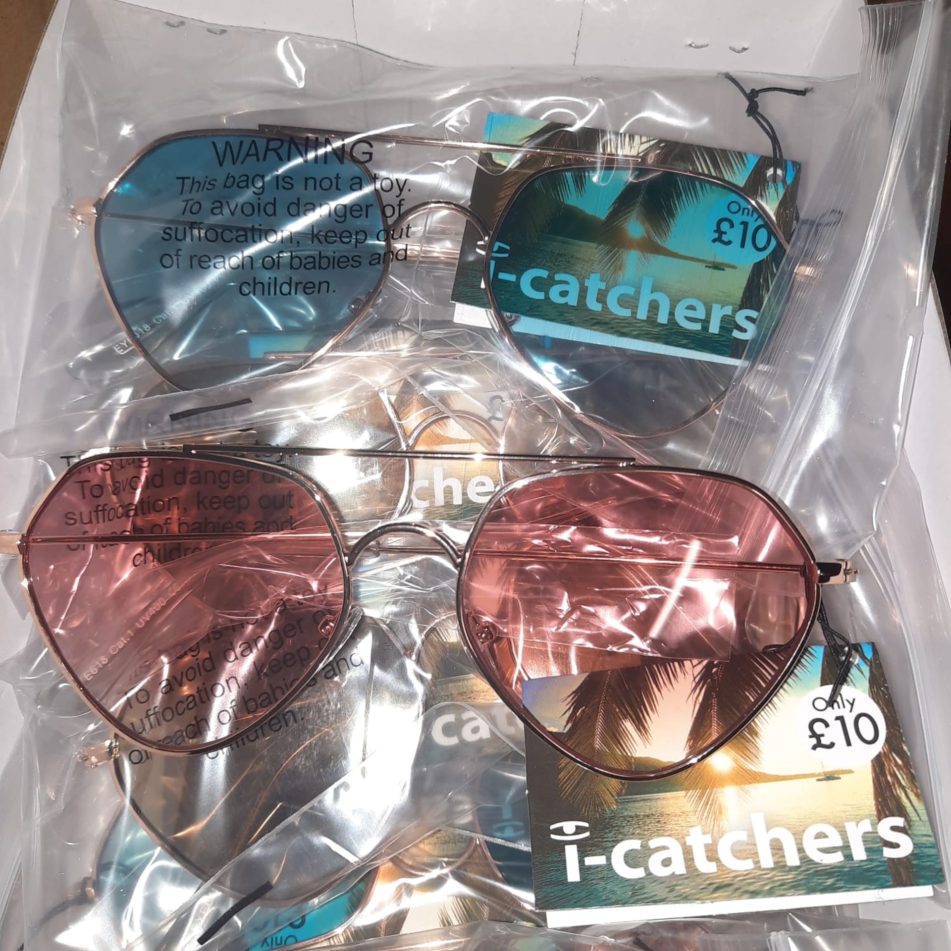 RRP £120 X 12 PAIRS OF NEW & BOXED SUNGLASSES - LADIES.