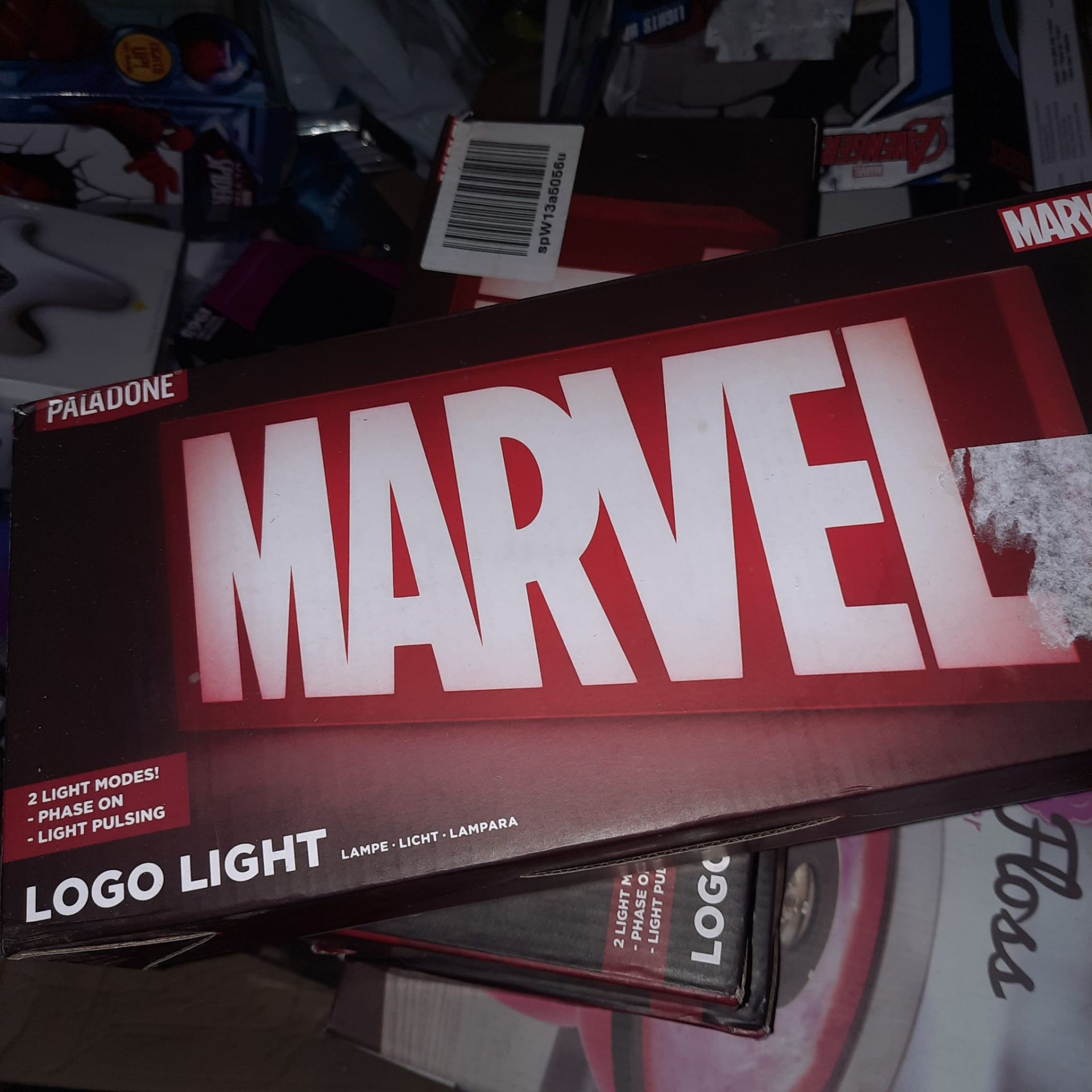 RRP £60 - X 3 Paladone Marvel Logo Light- Please note that this a customer return stock, see T/C for - Image 2 of 2