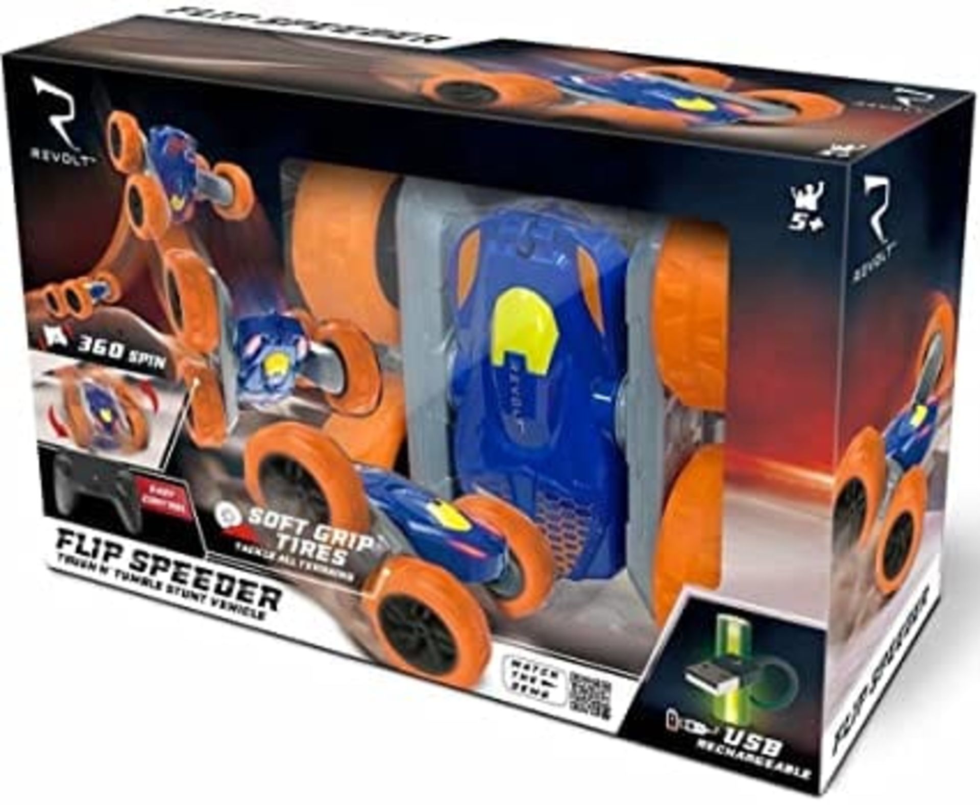 RRP £60 - X 3 Revolt Flip Speeder RC Car- Please note that this a customer return stock, see T/C for