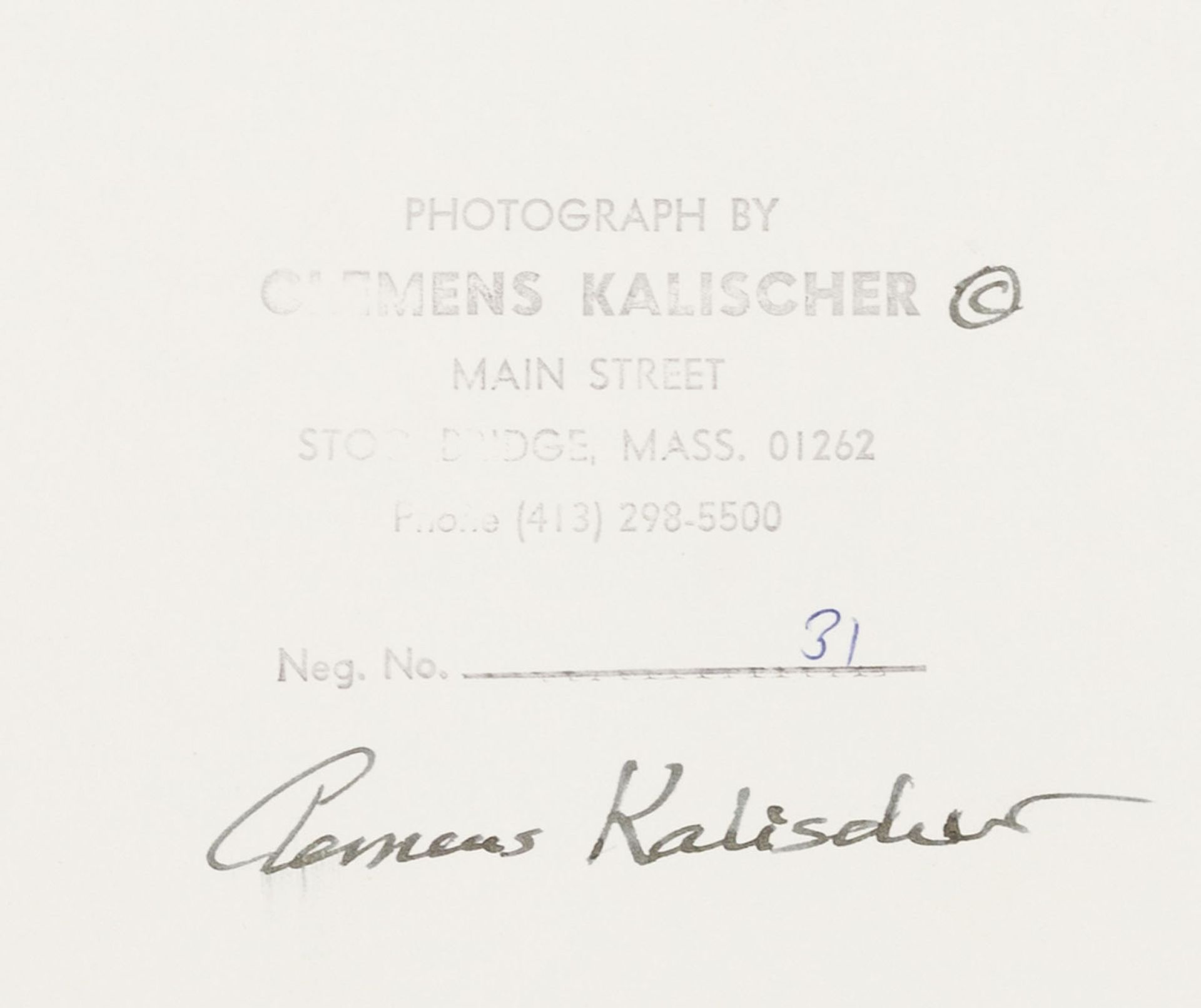 Clemens Kalischer 1921-2018 - Bild 2 aus 2