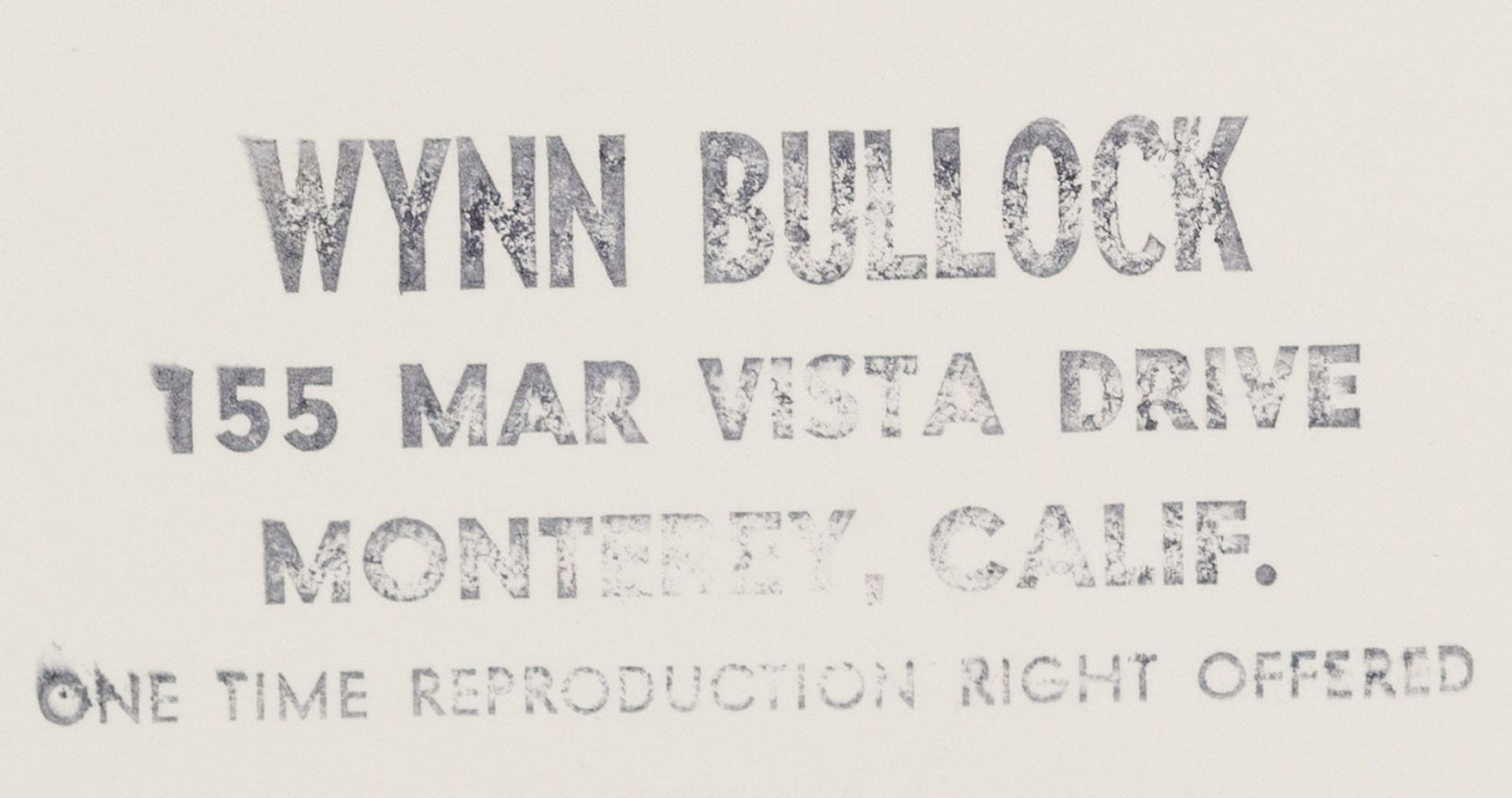 Wynn Bullock 1902-1975 - Bild 2 aus 2