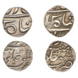 East India Company, Bombay Presidency, Early coinages: Mughal style, silver Fifth-Rupees for...