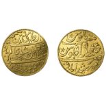 East India Company, Bengal Presidency, A jeweller's copy of a Murshidabad gold Mohur, 1202h,...