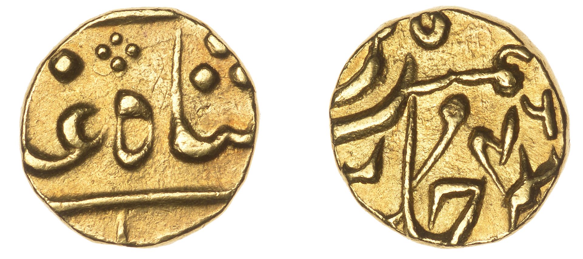 East India Company, Bombay Presidency, Later coinages: Moghul style, gold Panchia or Third-M...