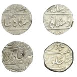 East India Company, Bombay Presidency, Early coinages: Mughal style, silver Rupees (2) in th...