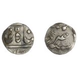 East India Company, Bengal Presidency, Calcutta Mint: Early Years, silver Quarter-Rupee in t...