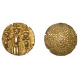 East India Company, Madras Presidency, Early coinages, gold Pagoda, c. 1691-1740, Fort St Da...