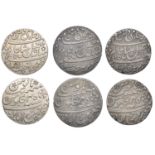East India Company, Bengal Presidency, Farrukhabad: Third phase, silver Rupees (3), in the n...