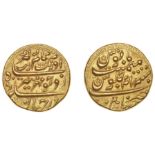 East India Company, Madras Presidency, Early coinages: Mughal style, gold Mohur, in the name...