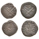 East India Company, Bombay Presidency, Early coinages: English design, copper Double-Pice (2...