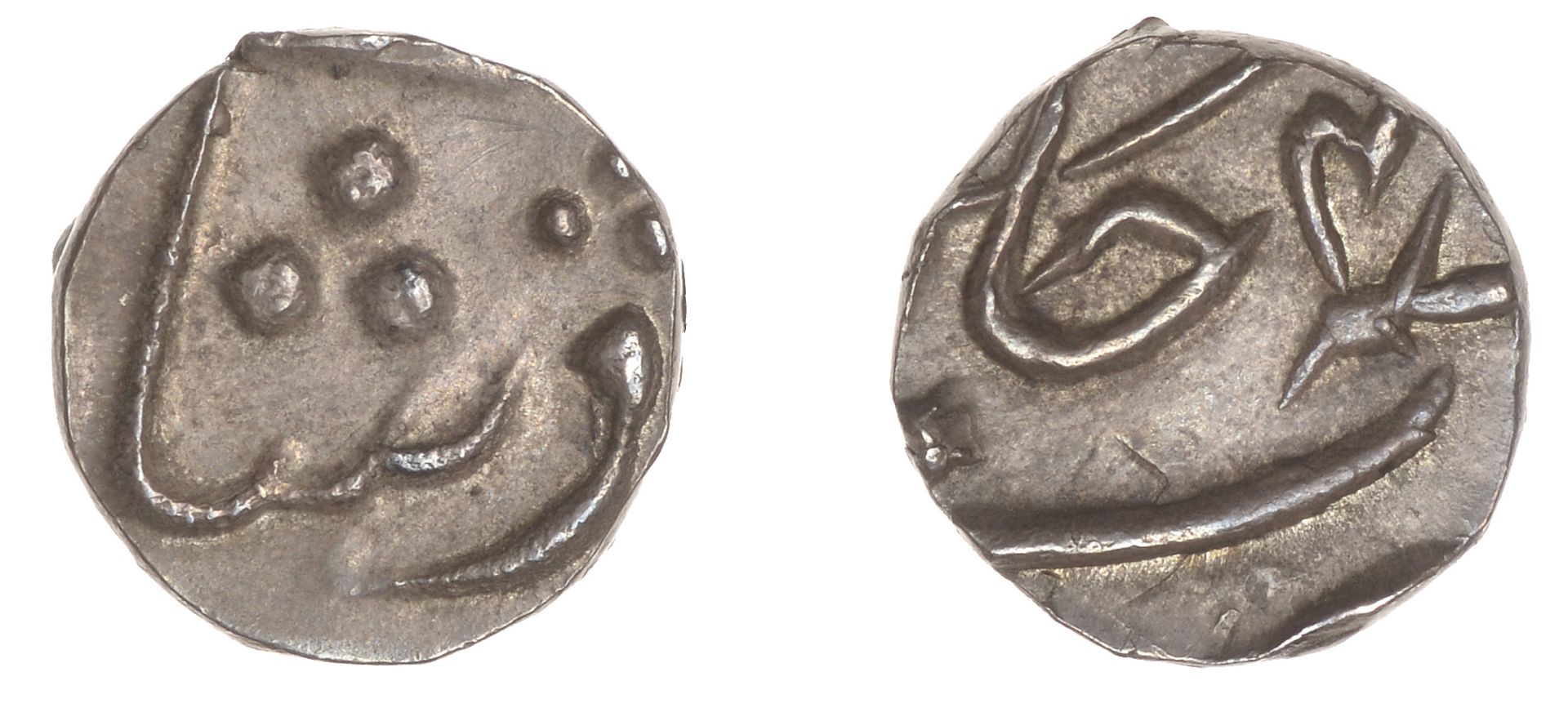 East India Company, Bombay Presidency, Later coinages: Moghul style, silver Eighth-Rupee, Bo...