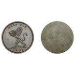 East India Company, Bengal Presidency, European Minting, Soho, uniface copper Trial or Patte...