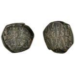 East India Company, Bombay Presidency, Early coinages: English design, copper Pice, Stars ty...