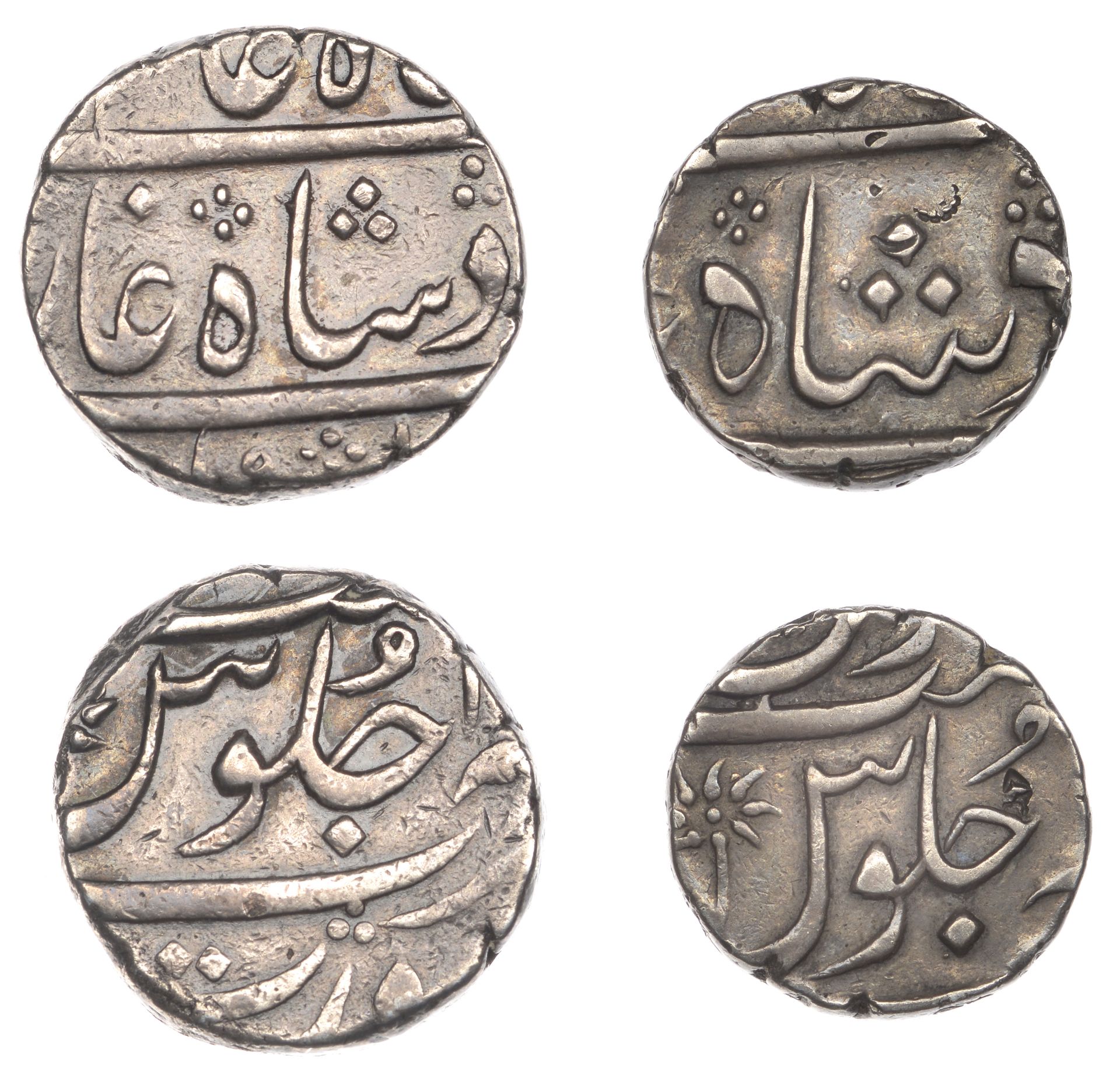 East India Company, Bombay Presidency, Later coinages: Moghul style, silver Rupee, Surat, 18...