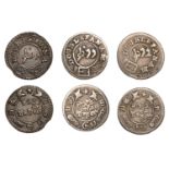 East India Company, Madras Presidency, Reformation 1807-18, silver Double-Fanams, second iss...