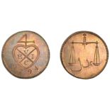 East India Company, Bombay Presidency, European Minting, 1791-4, Soho, copper Proof Half-Pic...