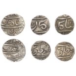 East India Company, Bombay Presidency, Early coinages: Mughal style, silver Fifth-Rupees for...