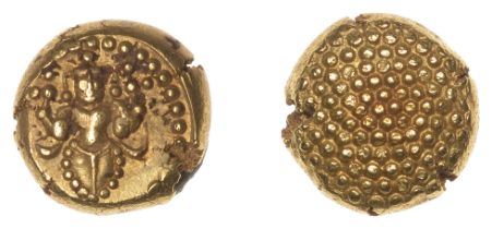 East India Company, Madras Presidency, Early coinages, gold Pagoda, c. 1678-1740, Fort St Ge...