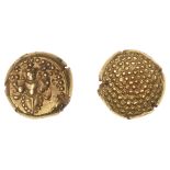 East India Company, Madras Presidency, Early coinages, gold Pagoda, c. 1678-1740, Fort St Ge...