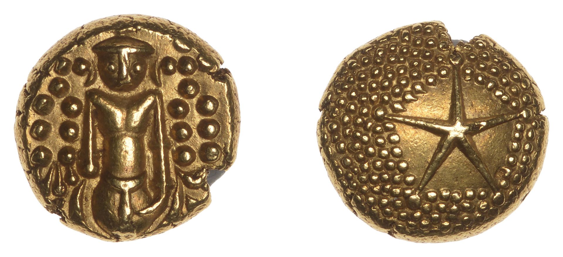 East India Company, Madras Presidency, Early coinages, gold Star Pagoda, c. 1740-1806, Madra...