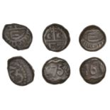 East India Company, Madras Presidency, Early coinages, copper Dudus or 10 Cash (3), second i...
