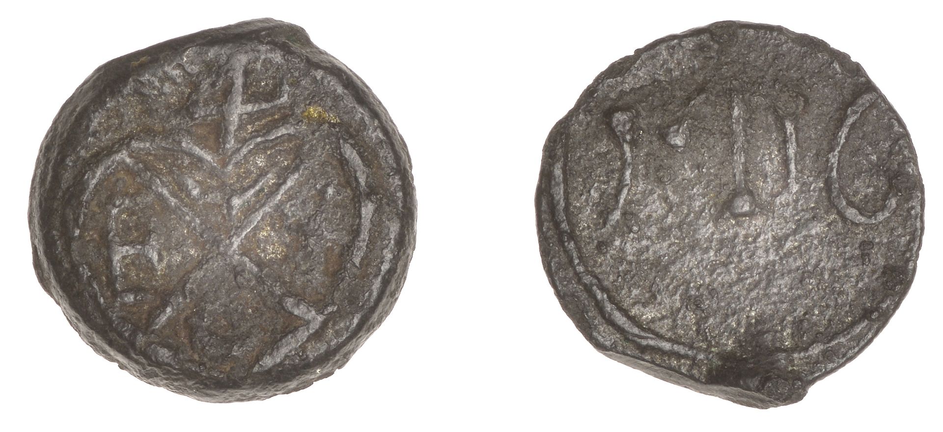 East India Company, Bombay Presidency, Early coinages: English design, tin Tinny or Bujerook...