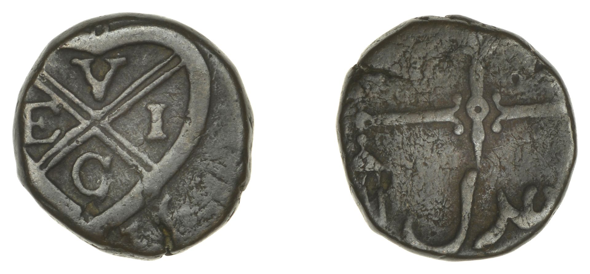 East India Company, Bombay Presidency, Later coinages: Local minting, copper Quarter-Pice, 1...