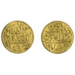 East India Company, Bengal Presidency, A jeweller's copy of a Murshidabad gold Half-Mohur, y...