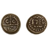 East India Company, Madras Presidency, Early coinages, copper Dudu or 10 Cash, first issue,...