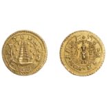 East India Company, Madras Presidency, Reformation 1807-18, gold Pagoda, second issue, type...