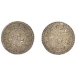 East India Company, Madras Presidency, Reformation 1807-18, silver Five Fanams, second issue...