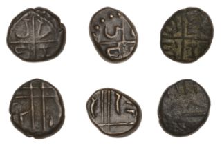 East India Company, Madras Presidency, Early coinages, copper Cash (3), all type V, 1212h [1...