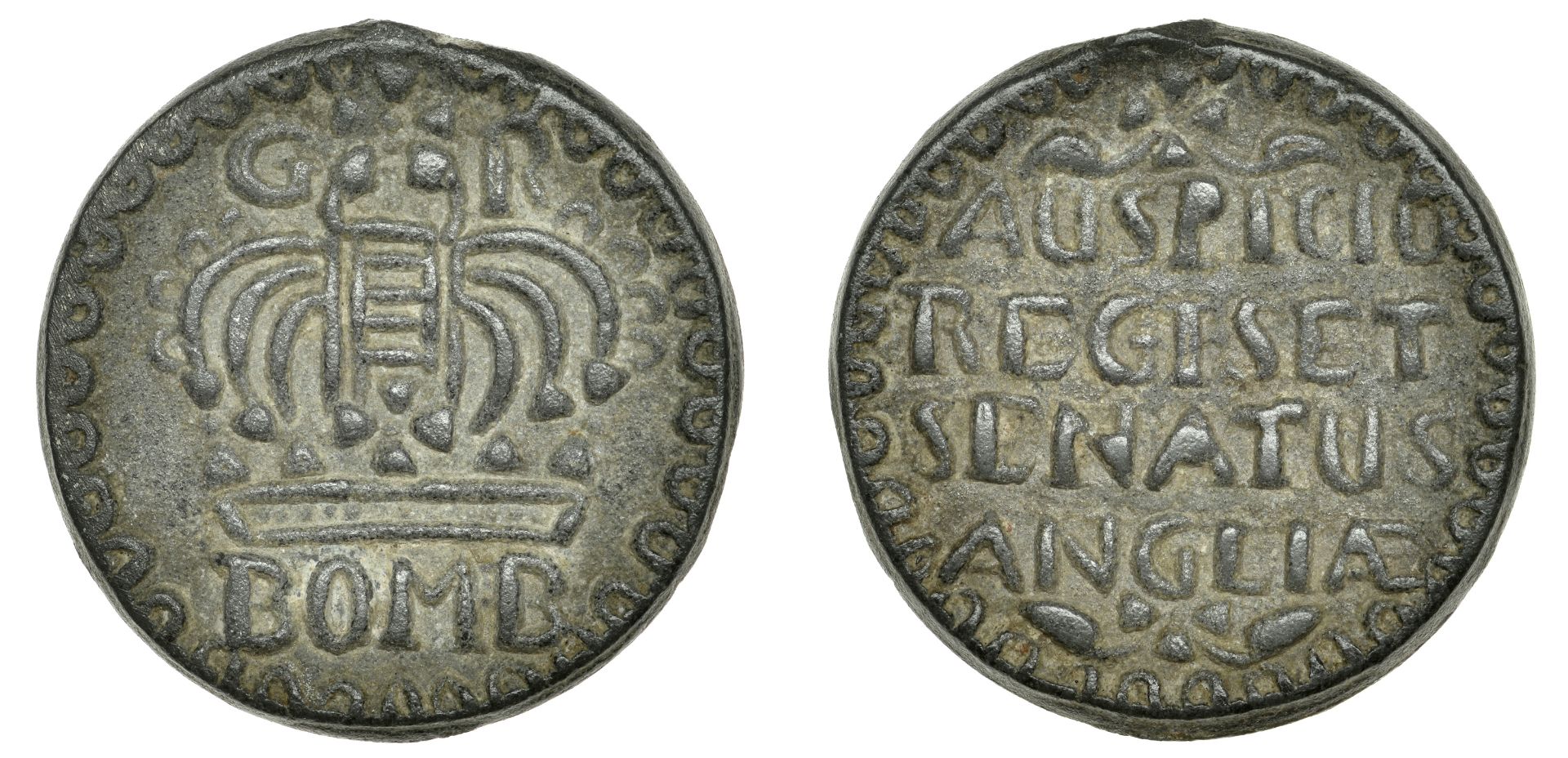 East India Company, Bombay Presidency, Early coinages: English design, zinc Pice, undated, i...