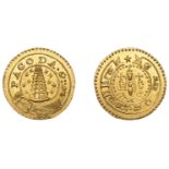 East India Company, Madras Presidency, Reformation 1807-18, gold Pagoda, second issue, type...