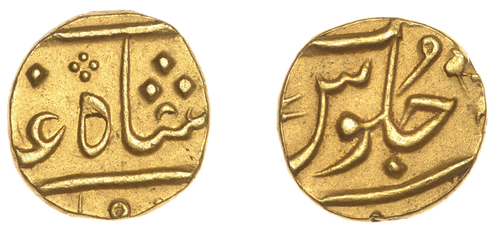 East India Company, Bombay Presidency, Later coinages: Moghul style, gold Panchia or Third-M...