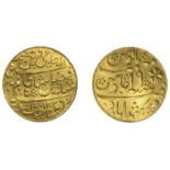 East India Company, Bengal Presidency, A jeweller's copy of a Murshidabad gold Mohur, 1202h,...