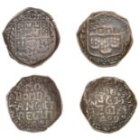 East India Company, Bombay Presidency, Early coinages: English design, copper Copperoons (2)...