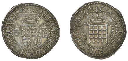 East India Company, Portcullis issues, Elizabeth I (1558-1603), silver Testern or Eighth-Dol...