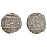 East India Company, Madras Presidency, Early coinages: Mughal style, Arkat, silver Rupee in...