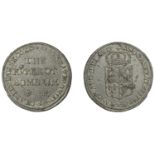 East India Company, Bombay Presidency, Early coinages: English design, pewter Trial Rupee in...