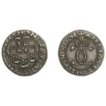 East India Company, Bombay Presidency, Early coinages: English design, silver Anglina, type...