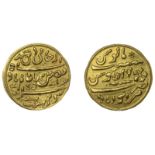 East India Company, Bengal Presidency, A jeweller's copy of a Murshidabad gold Half-Mohur, y...