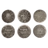 East India Company, Madras Presidency, Reformation 1807-18, silver Double Fanams, first issu...