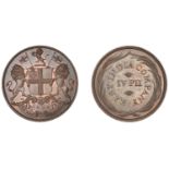 East India Company, Madras Presidency, Later coinages 1812-35, Royal Mint, London, copper Pa...